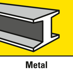 Adecvat pentru metal (cu un disc corespunzător)