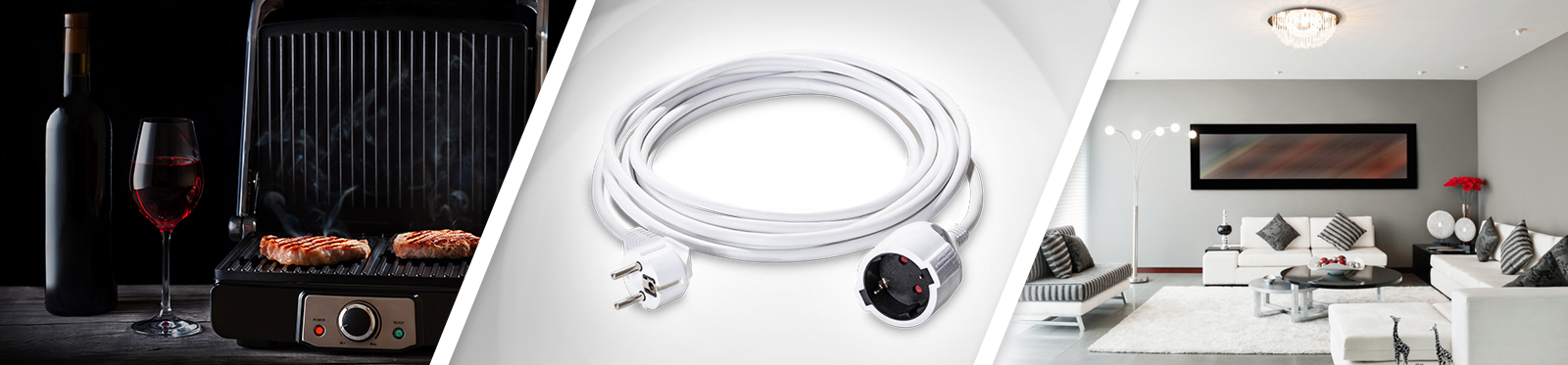 Cablu prelungitor din PVC 230 V (16 A)