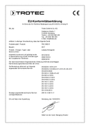 Declaraţie de conformitate aparat mobil de climatizare PAC 2600 E (INT)