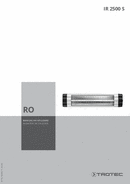 Manual de utilizare radiator de căldură IR 2500 S (RO)