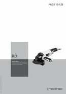 Manual de utilizare Șlefuitor unghiular PAGS 10-125 (RO)