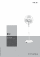 Manual de utilizare ventilator cu picior TVE 25 S (RO)
