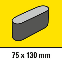 Suprafaţă de şlefuire de 75 x 130 mm