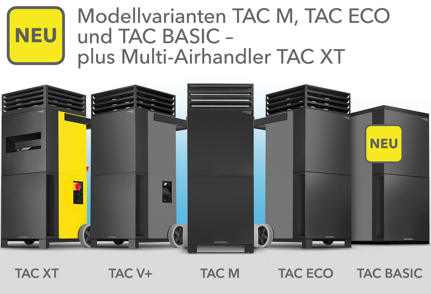 Variantele de model TAC M și TAC ECO